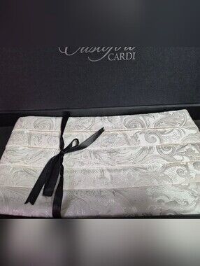 Cristoforo Cardi Platinum Tapestry Silk Cummerbund